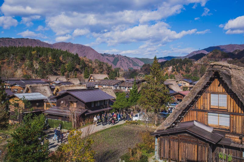 Shirakawa идет стоковое изображение