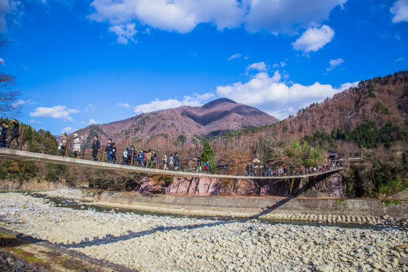 Shirakawa идет стоковая фотография