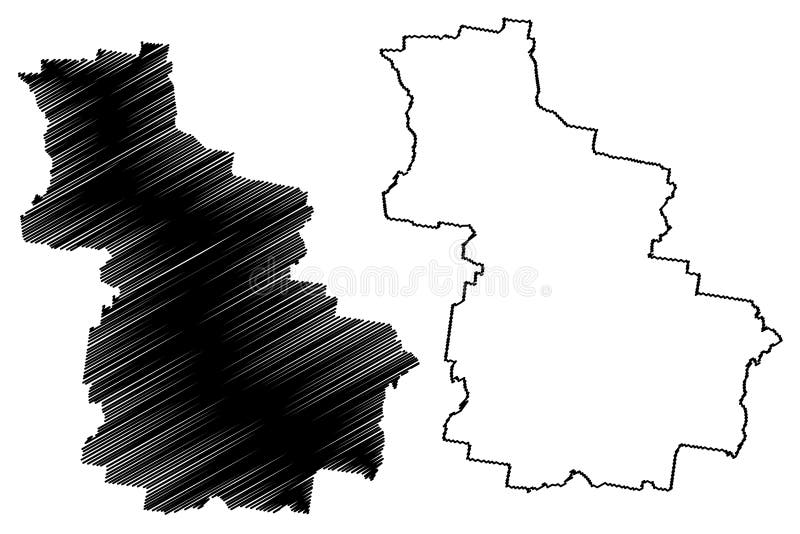 Shire of Central Goldfields (Commonwealth of Australia, Victoria state, Vic) map vector illustration vector illustration