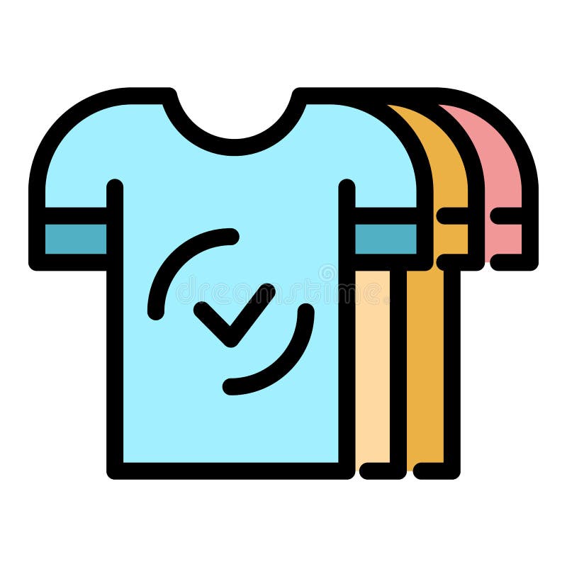 Shirt Agitation Icon Color Outline Vector Stock Vector - Illustration ...
