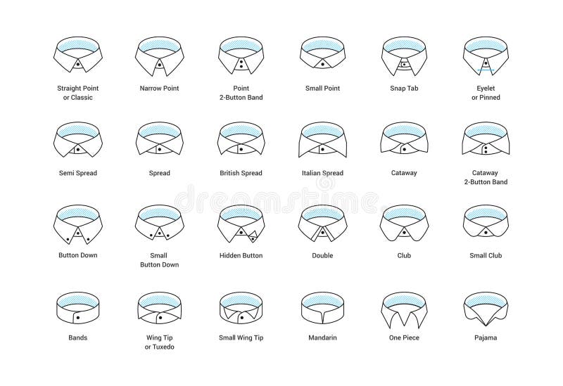 Collar Types Shirt Stock Illustrations – 235 Collar Types Shirt Stock  Illustrations, Vectors & Clipart - Dreamstime