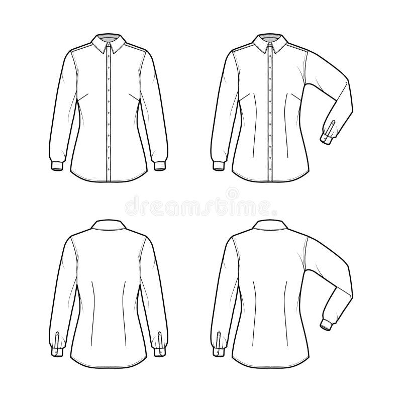 Buy WOMEN'S BLOUSE Fashion Design Flat Sketches to Download Technical CAD  Drawing Made in Illustrator Online in India - Etsy