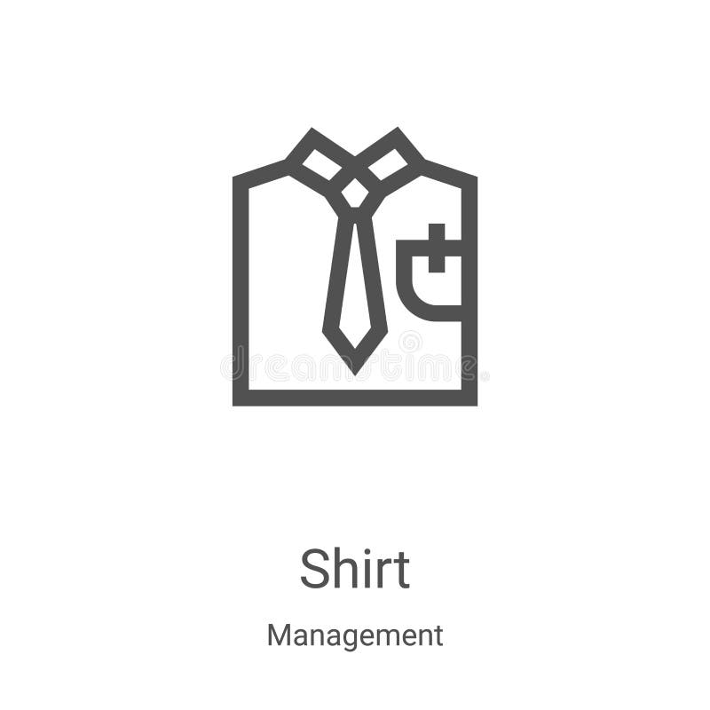 Shirt Icon Vector from Fashion Style Collection. Thin Line Shirt