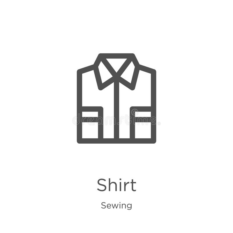 Shirt Icon Vector from Fashion Style Collection. Thin Line Shirt