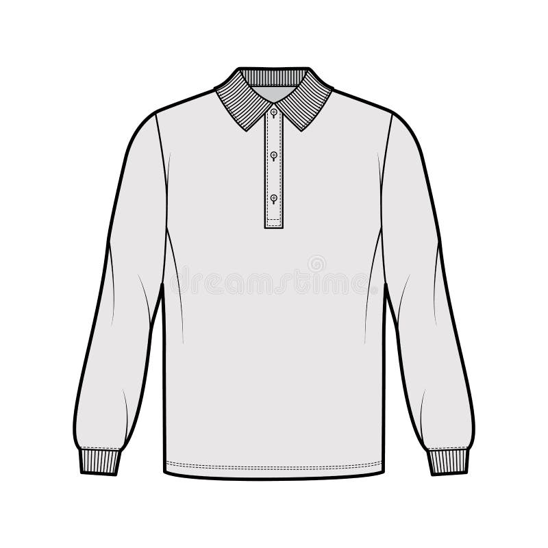 Long Polo Sleeves Stock Illustrations – 392 Long Polo Sleeves Stock ...