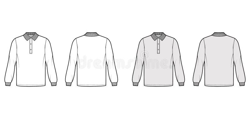 Long Polo Sleeves Stock Illustrations – 392 Long Polo Sleeves Stock ...