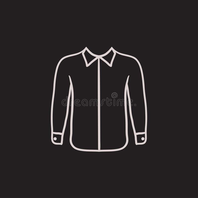 Folded Formal Shirt Flat Sketch Illustration Stock Vector Royalty Free  2313195701  Shutterstock