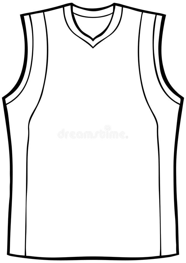 Shirt Sleeveless stock vector. Illustration of blank, team - 9292627