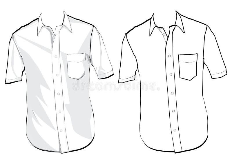 Shirt Template Stock Photos Image 10446903
