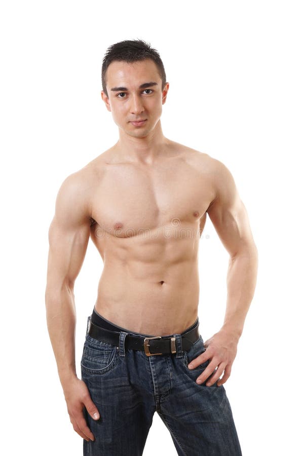 Free Shirtless Man With Toned Body Stock Photography - 55907322