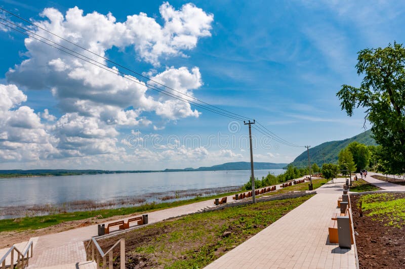 Shiryaevo Village, Samarskaya Luka National Park! Stock Image - Image ...