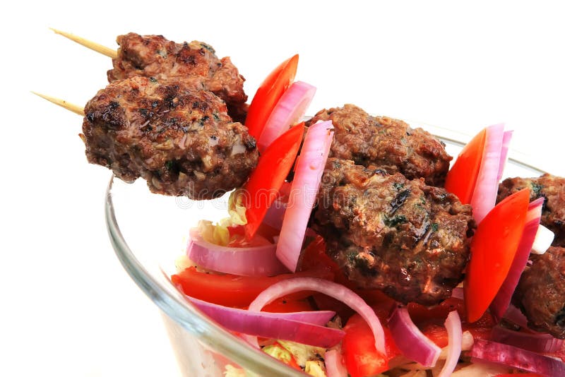 Shish kebab stock image. Image of grilled, snack, dish 8234657
