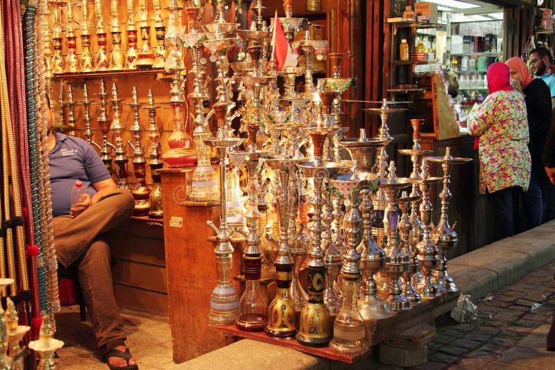 Antiques in Old Market in Cairo in Egypt in Africa Editorial Photo