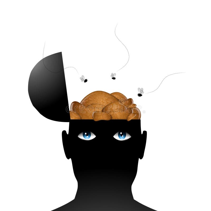 Shit For Brains vector illustration Shit For Brains vector illustration