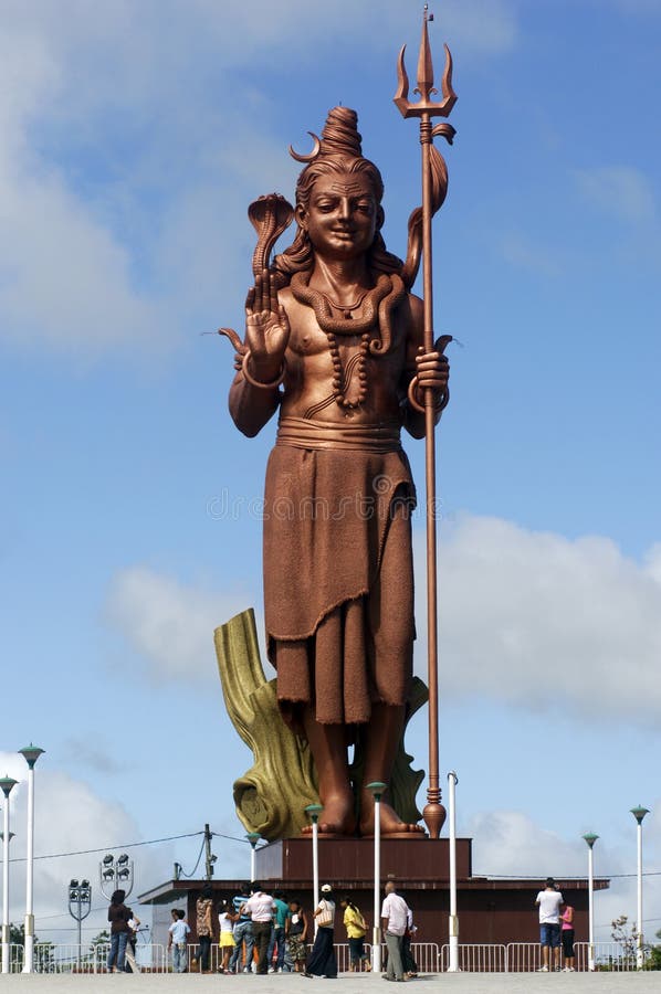 Statue of Shiva in Mauritius island. Brahman stock images, royalty-free photos and pictures