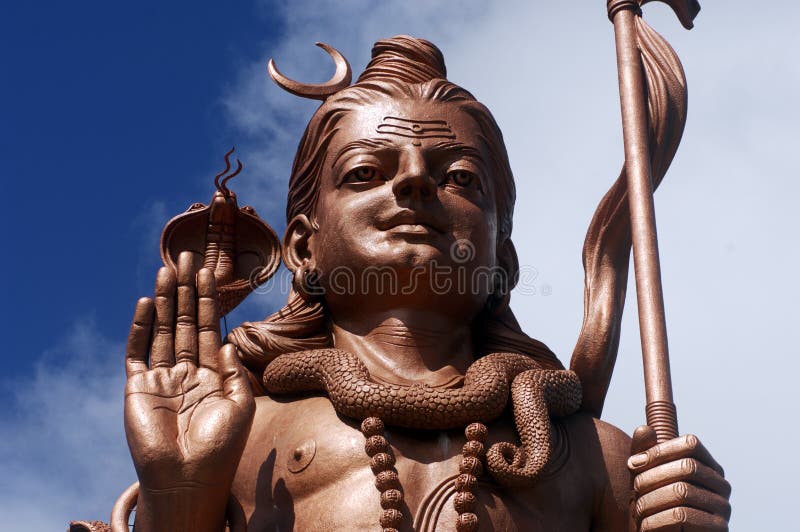 Statue of Shiva in Mauritius island. Brahman stock images, royalty-free photos and pictures