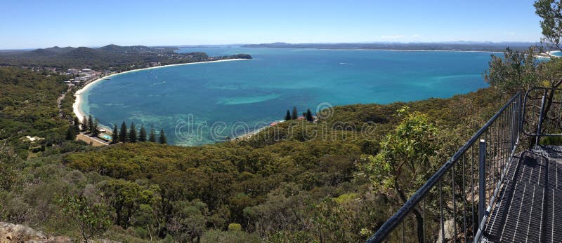 Shoal Bay scenic views from Mt Tomaree, Australia