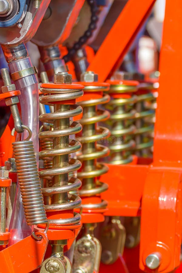 Shock absorber machinery stock image. Image of absorber 59753429