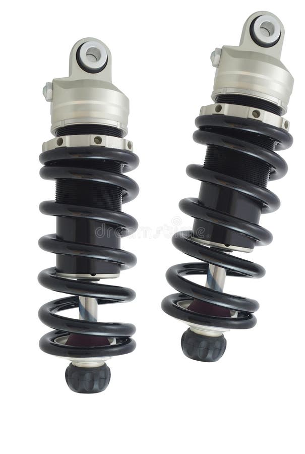 Two shockabsorbers stock photo. Image of spring, metallic 5816404