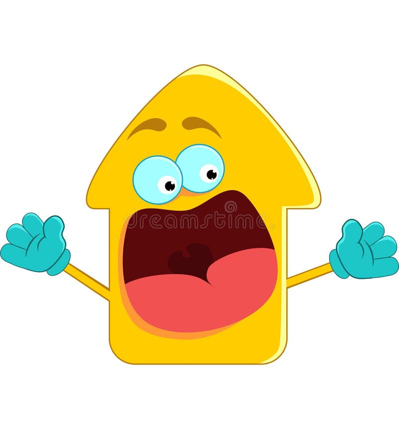 Shock up arrow stock illustration. Illustration of surprise 25434174