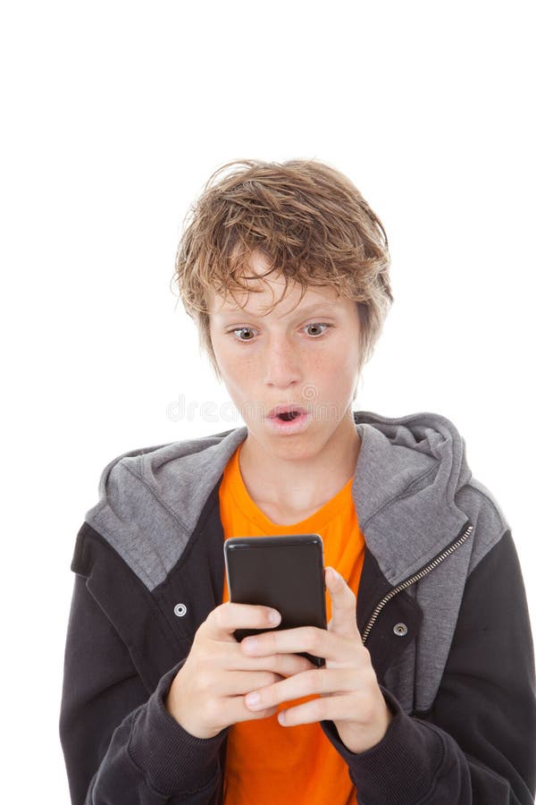 Shocked Cell or Mobile Phone Stock Photo Image of technology, shock 24865936