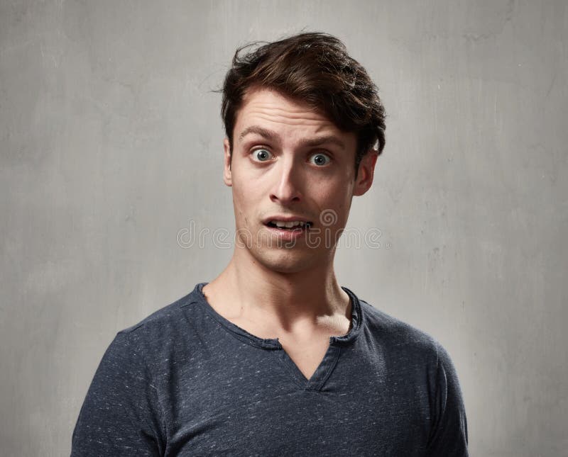 Shocked Man Face Stock Image Image Of Concept Expressions 82022087