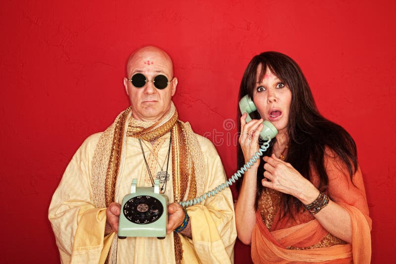 Shocked Woman On Phone royalty free stock images