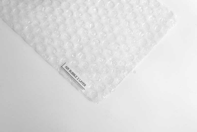 Shockproof Material Polyethelene Foam on White Background Stock Image