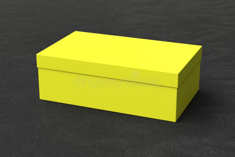 yellow shoe box