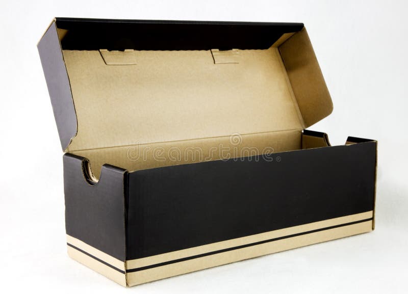 Empty shoebox stock photo. Image of shoe, cardboard, blue 16054274