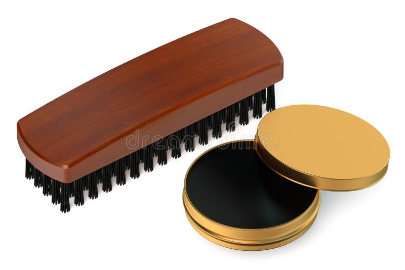 shoe polish and brush