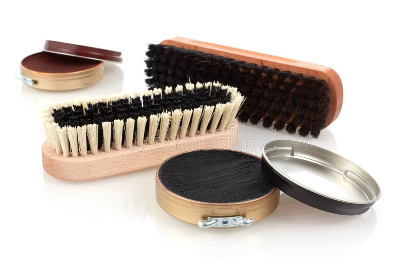 Shoe care products stock image. Image of care, white 136506325