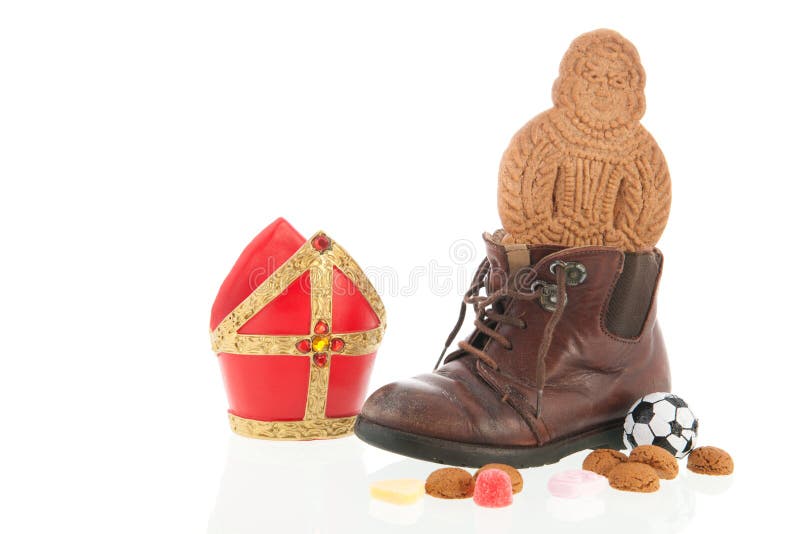 Shoe With Dutch Sinterklaas Candy Stock Image Image of sinterklaas