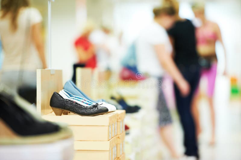 in her shoes shop