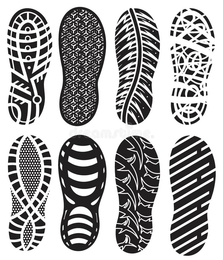 Shoe Prints Vector stock vector. Illustration of sole - 1863513