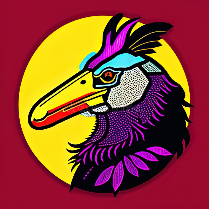 Shoebill Bird Stickers by Mind Wave