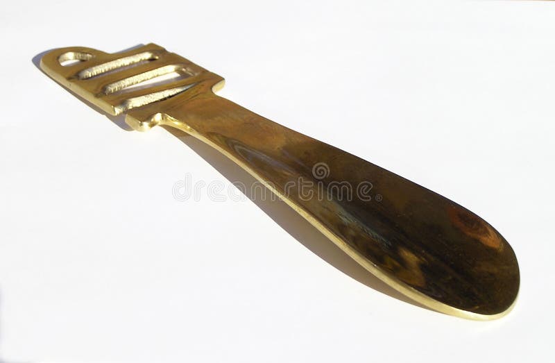 Shoehorn stock image. Image of female, shoehorn, isolation 72725