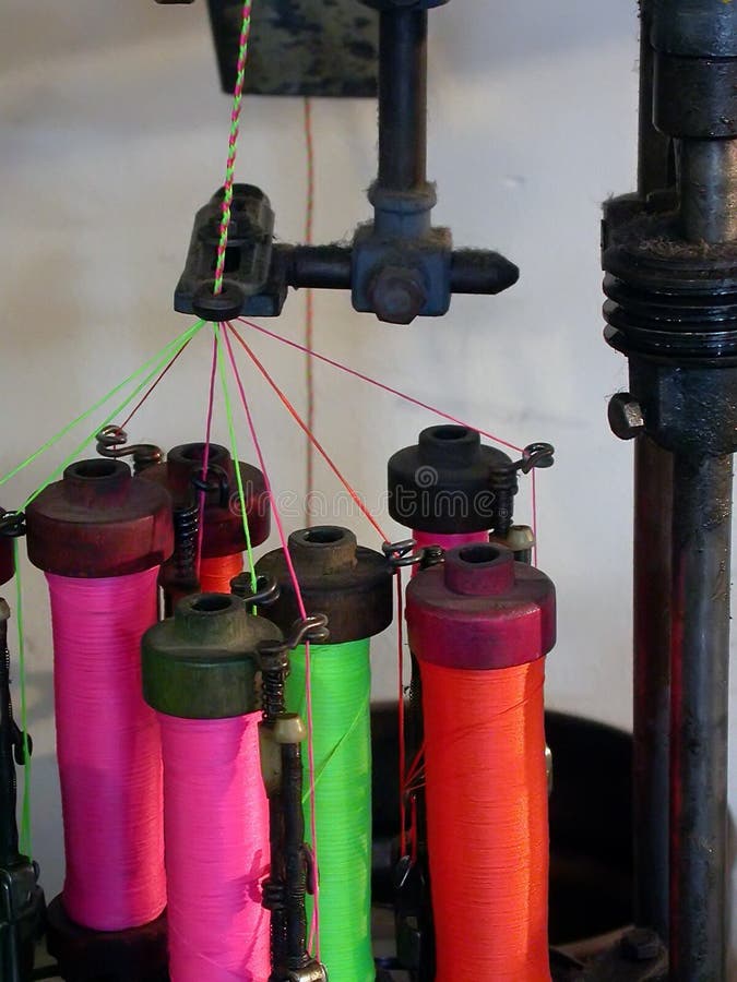 Shoelace Machine stock image. Image of pink, colors, industrial 4959