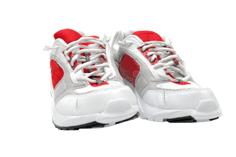 Sport Running Shoes Isolated on White Background Stock Photo - Image of ...