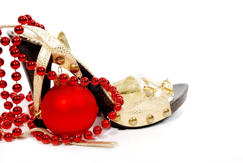 Shoes and Christmas ball