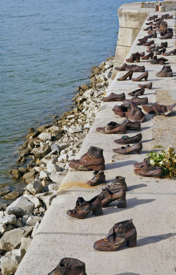Shoes On The Danube In Budapest, Hungary Stock Image ...