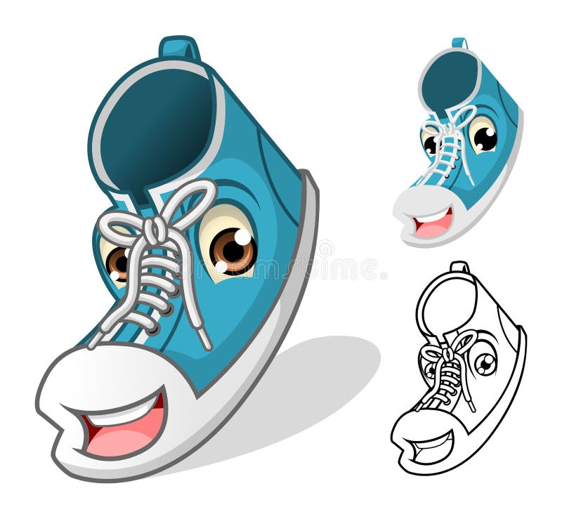 Shoes Mascot Cartoon Character royalty free illustration Shoes Mascot Cartoon Character royalty free illustration