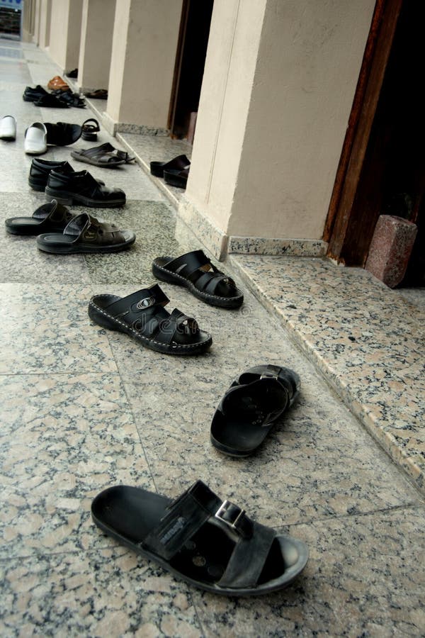 Shoes and Mosque stock photo. Image of islam, muslim, religion 9480388