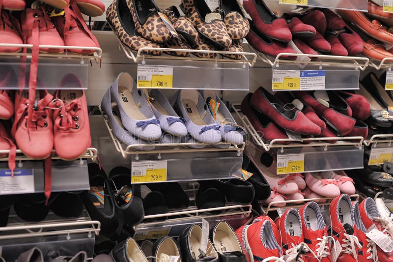 Shoes in the supermarket editorial photography. Image of boot - 38798267