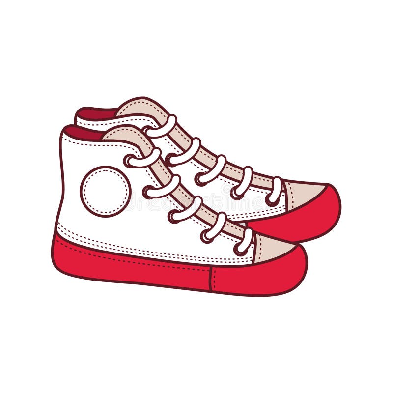 Shoes for a Teenager. Vector Isolated Mockup Stock Vector ...