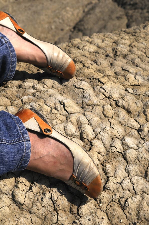 Shoes on volcano