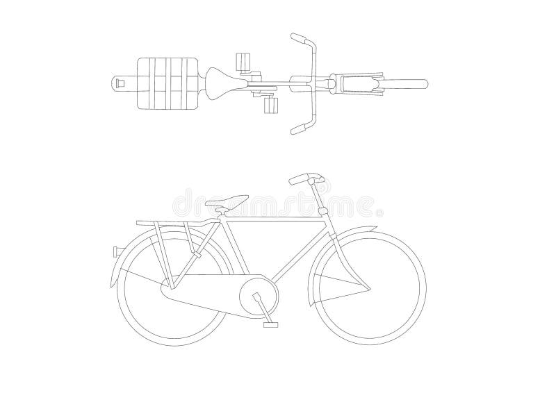 Bike Blueprint Stock Illustrations 569 Bike Blueprint Stock