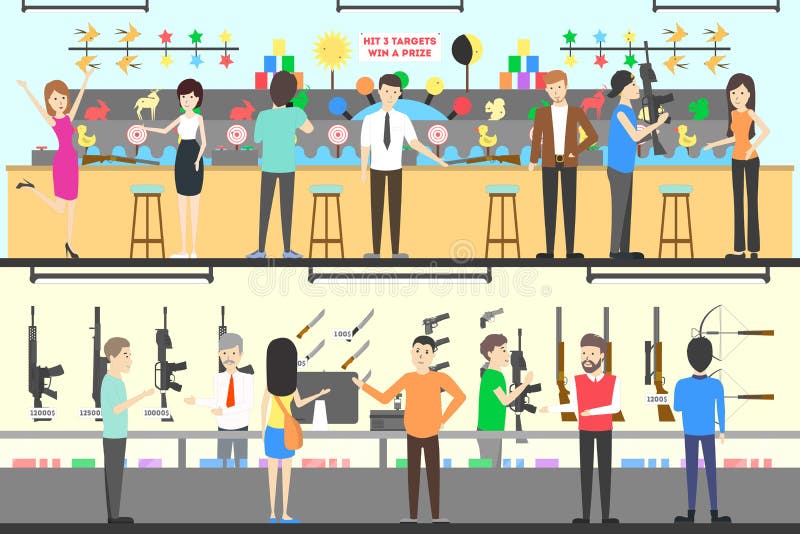 Shooting Gallery Stock Illustrations 1,418 Shooting Gallery Stock