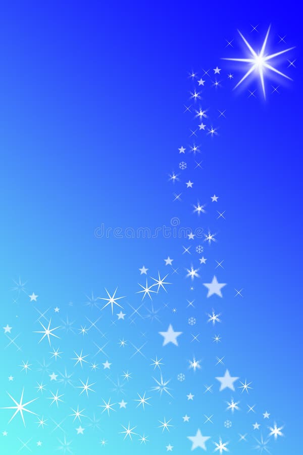 Shooting Wish Star with Tail and Star Field Stock Illustration -  Illustration of interstellar, shower: 46964000