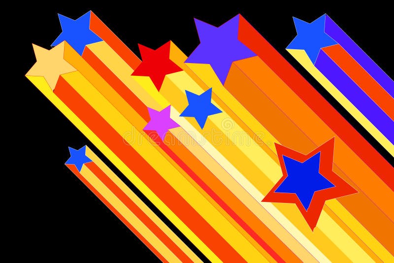 Shooting Star Illustration Royalty Free Stock Photography - Image: 7294997